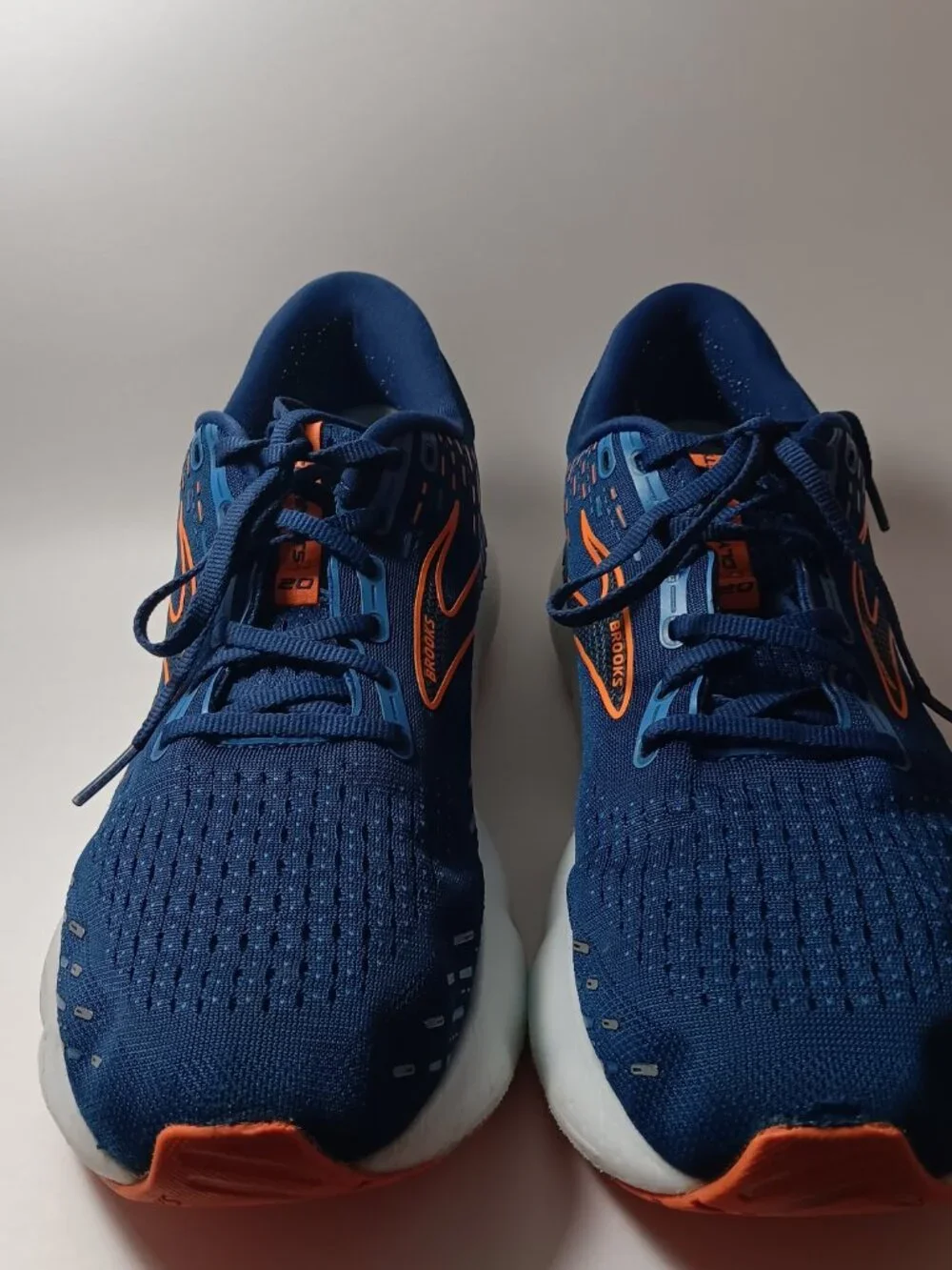 Brooks Glycerin GTS 29 mens size 12D blue orange running shoes 1103831D444
